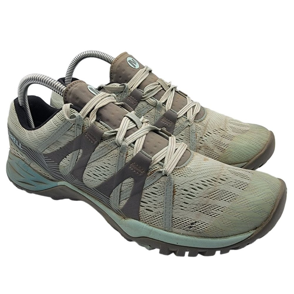 Merrell Siren Hex Womens 9.5 Teal Blue Greenish Mesh Hiking Shoes J12396